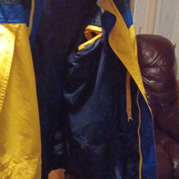 Round Tree & York Y2K Windbreaker Yellow & Blue Sportwear Packable Jacket M - Picture 10 of 12